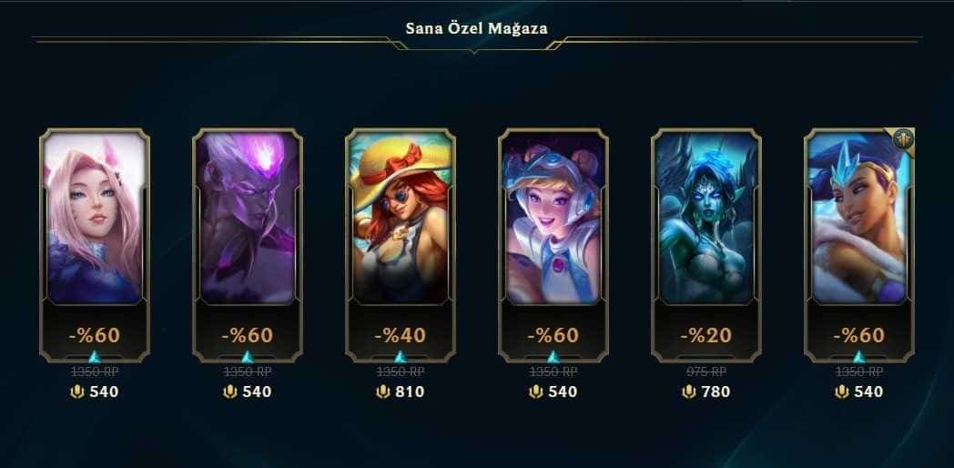 Lol Sana özel mağaza 2022 ne zaman