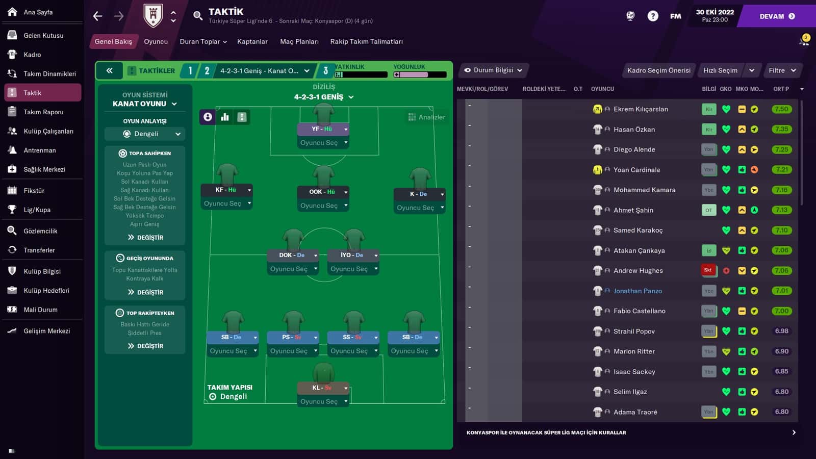 4-2-3-1 Geniş