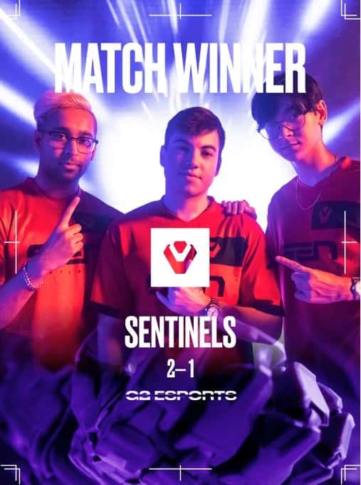 Sentinels galip geliyors