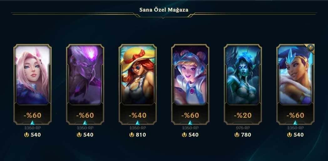 Lol Sana özel mağaza 2022 ne zaman