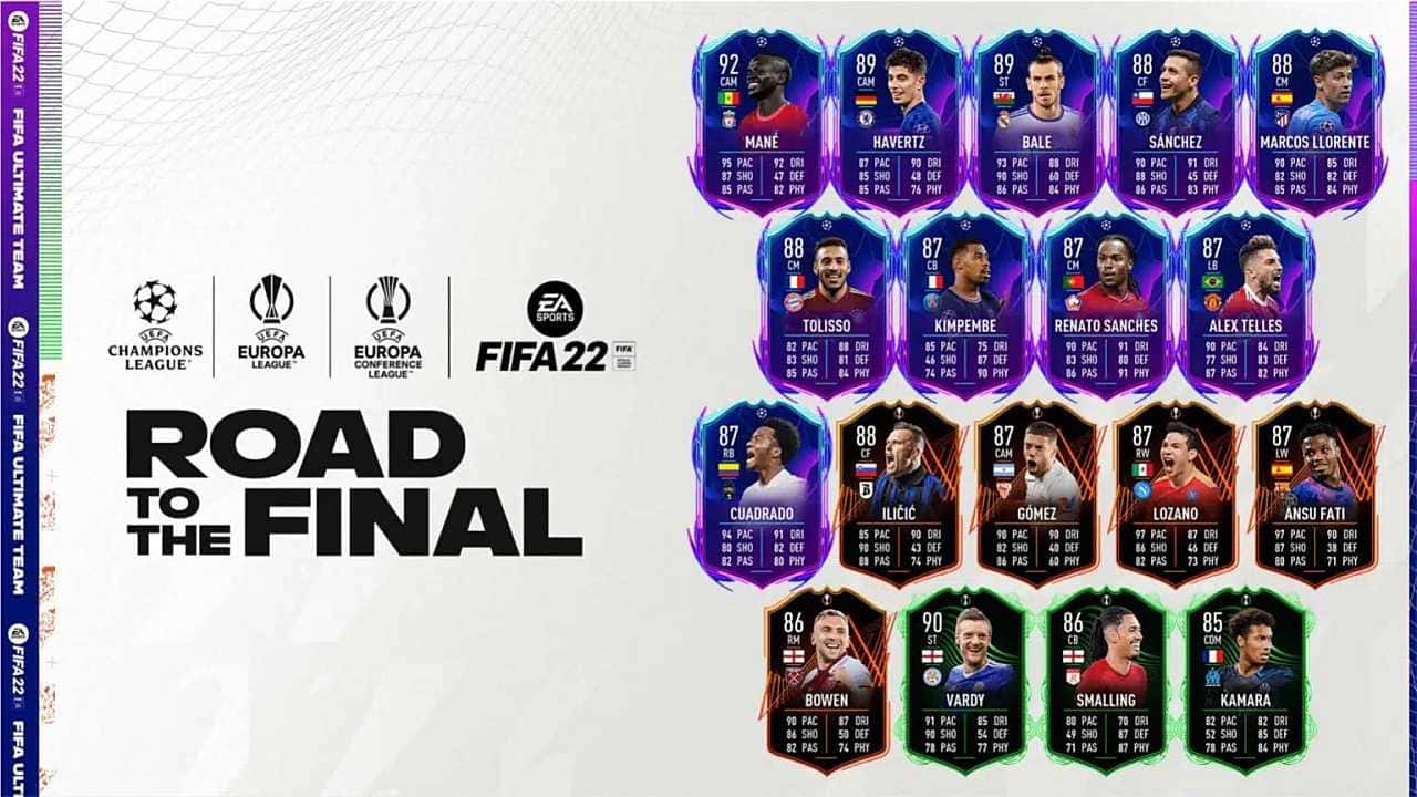 FIFA 22 Finale Giden Yol (Road To The Final) Güncel Reytingler