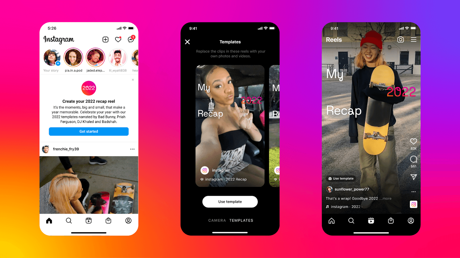 Instagram 2022 Recap Reels