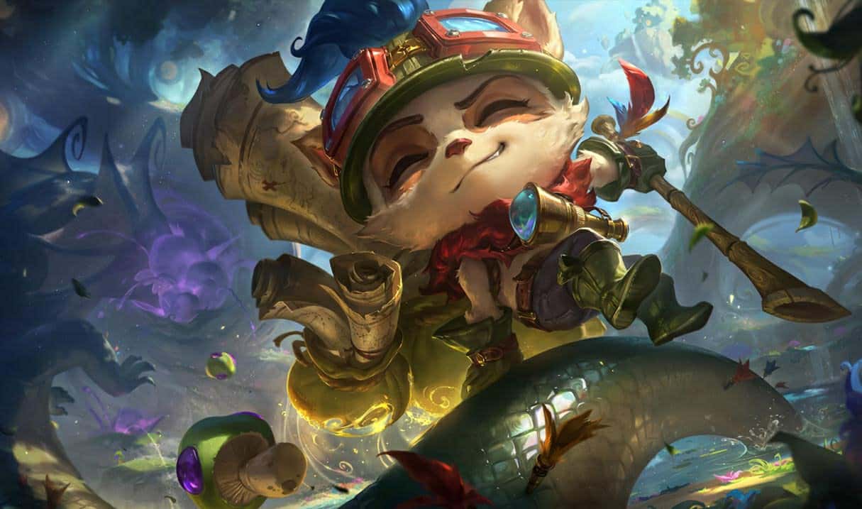 Teemo League of Legends resmi splash görseli