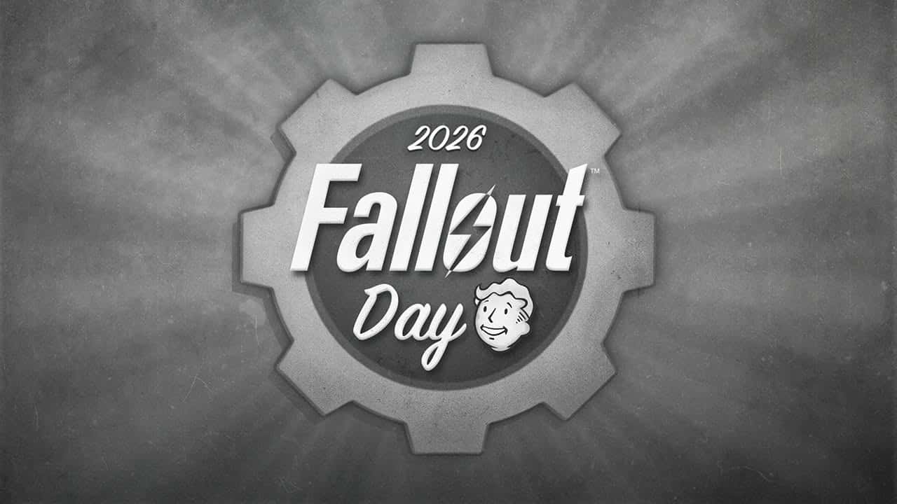 Fallout Day 2026 logo with Vault Boy inside a grey gear