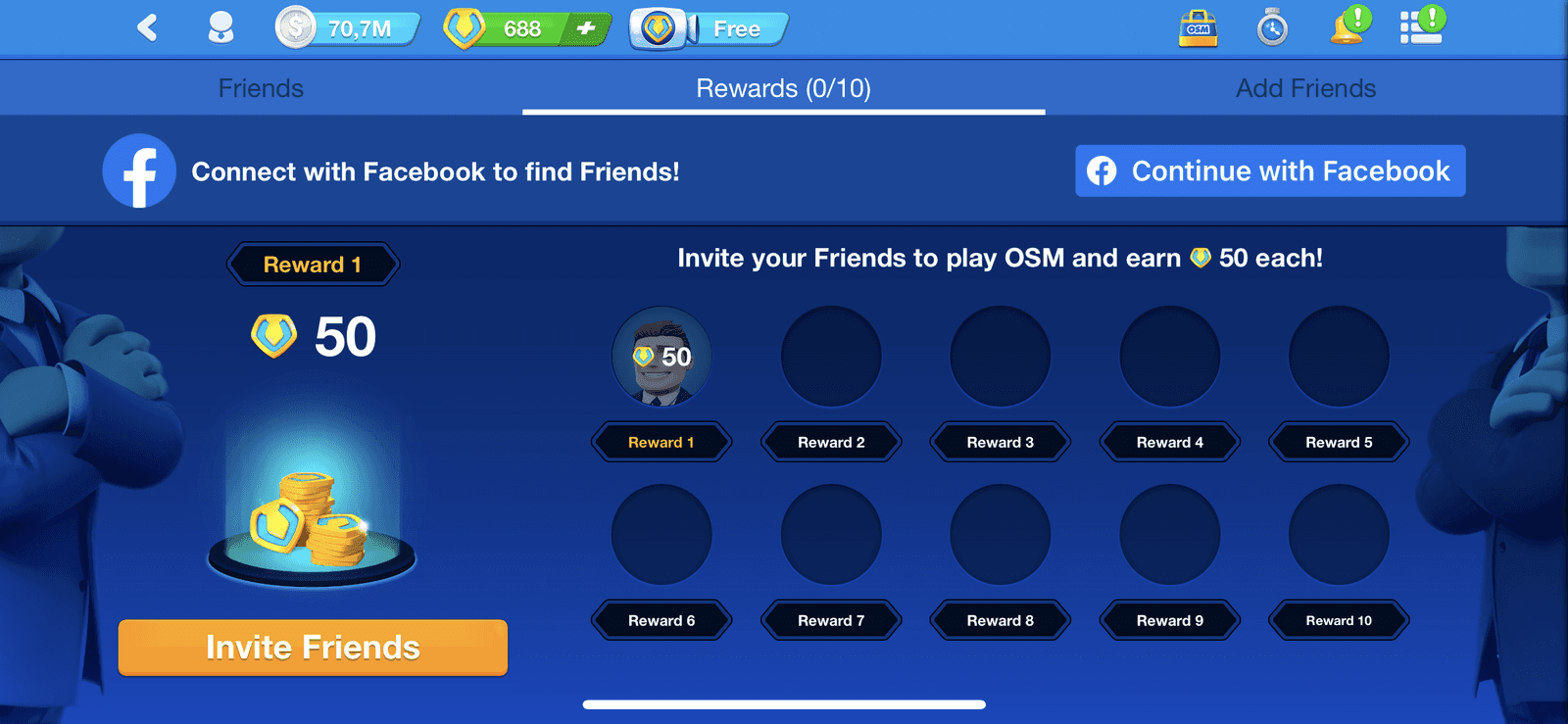 OSM Boss Coin Kazanma Arkadaşını Davet Ederek