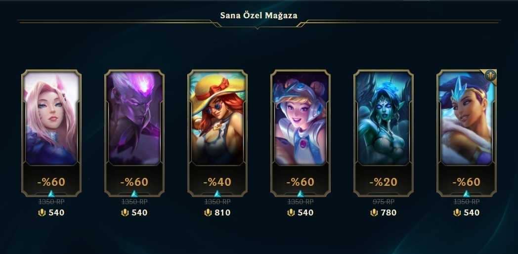 Lol Sana özel mağaza 2022 ne zaman