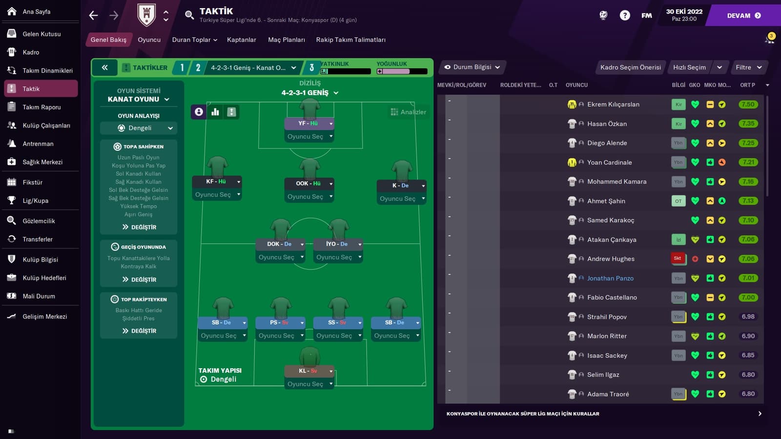 4-2-3-1 Geniş