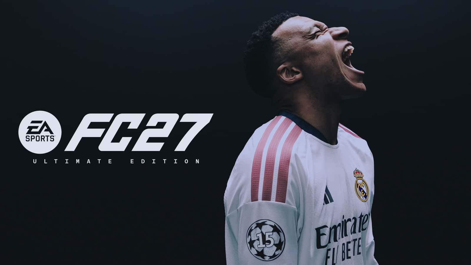EA SPORTS FC 27 Ultimate Sürüm kapak görseli: Real Madrid formalı Kylian Mbappé
