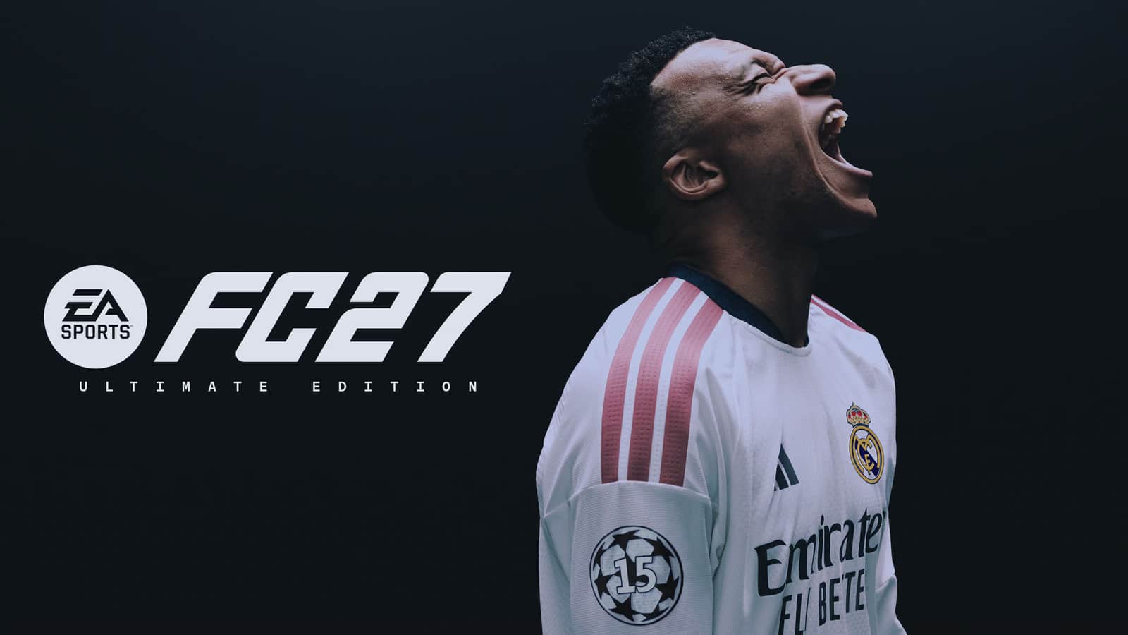 EA SPORTS FC 27 Ultimate Sürüm kapak görseli: Real Madrid formalı Kylian Mbappé
