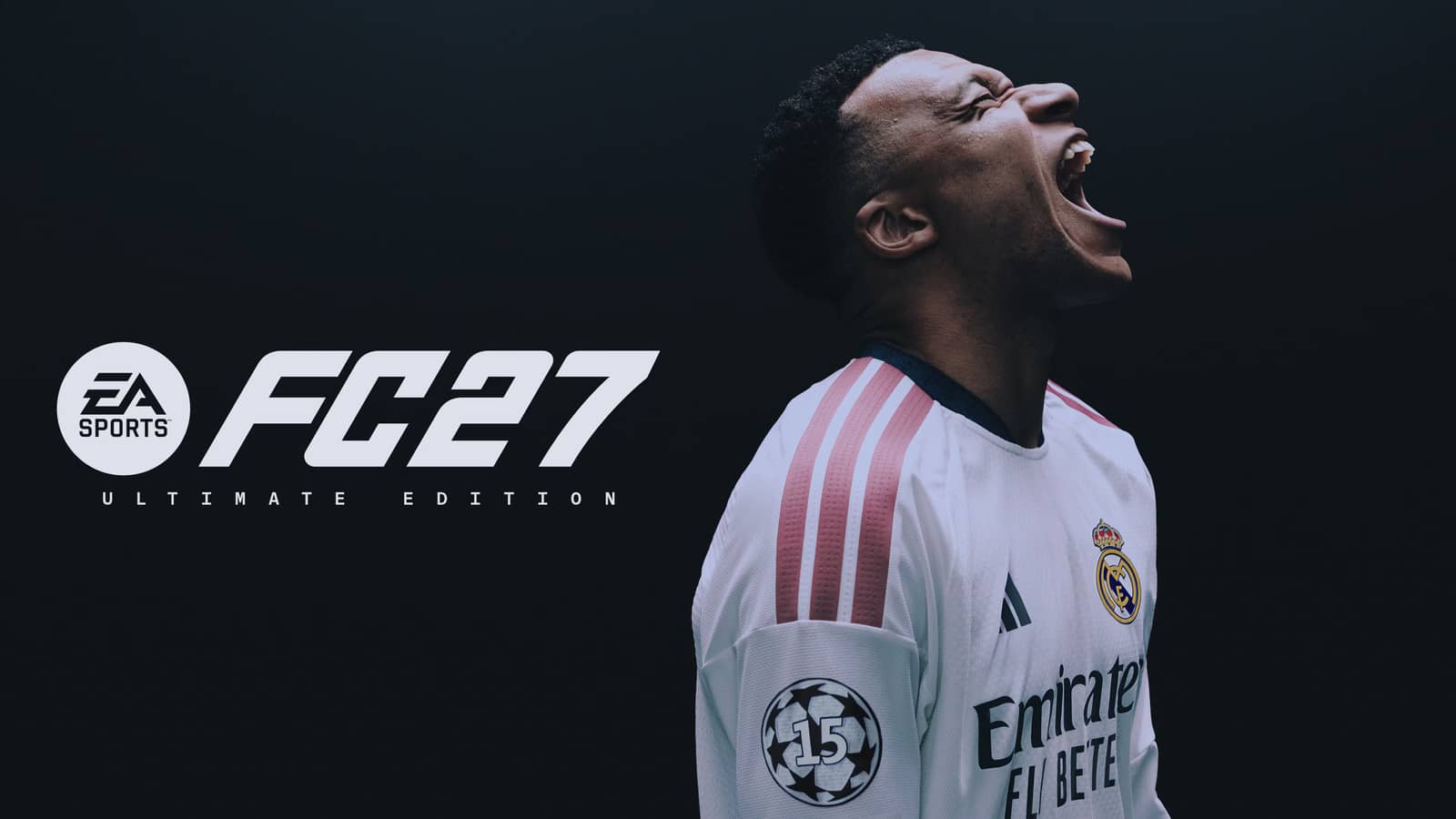EA SPORTS FC 27 Ultimate Sürüm kapak görseli: Real Madrid formalı Kylian Mbappé