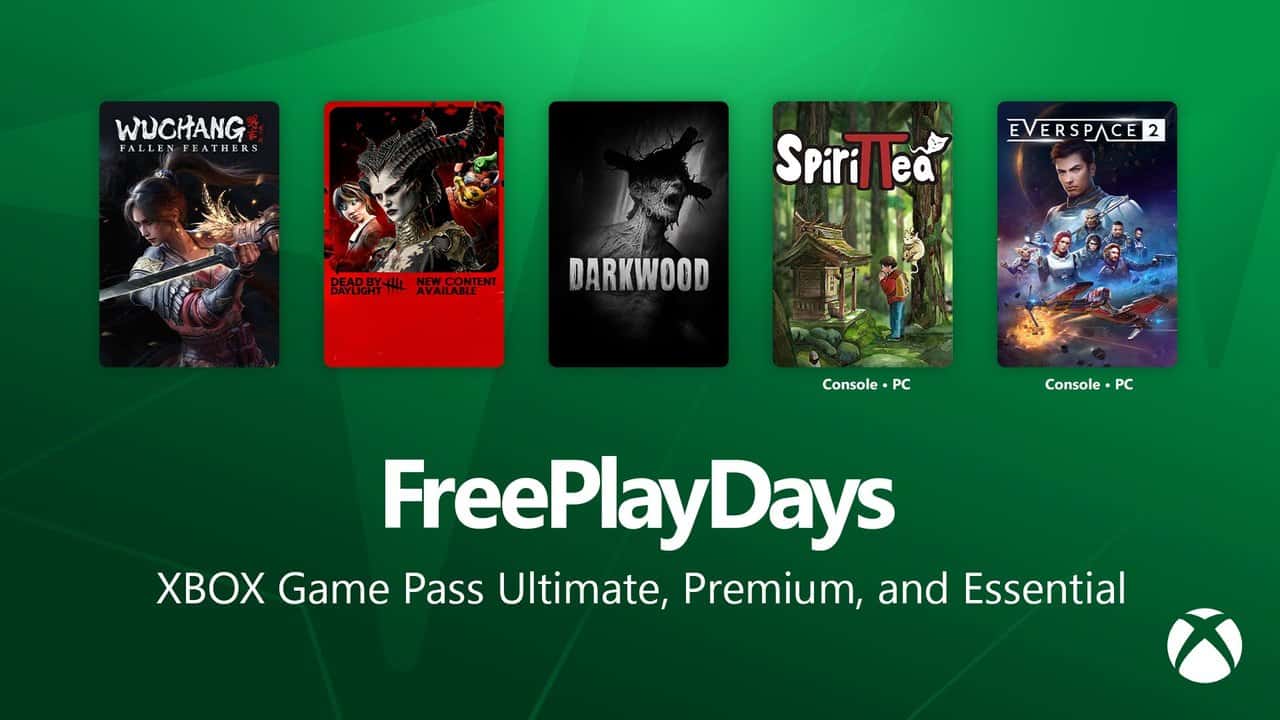 Xbox Free Play Days 29 Ekim görseli: WUCHANG, Dead by Daylight, Darkwood, Spirittea ve EVERSPACE 2 kapakları