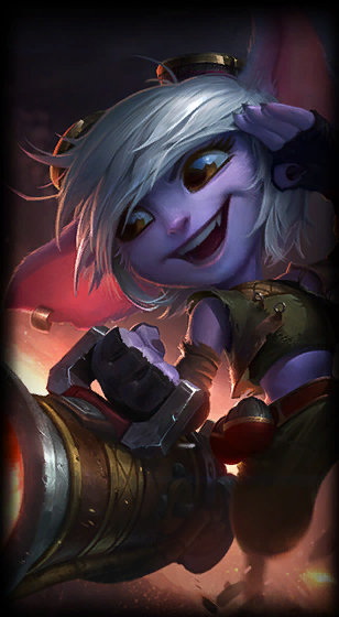 Tristana League of Legends yükleme ekranı görseli