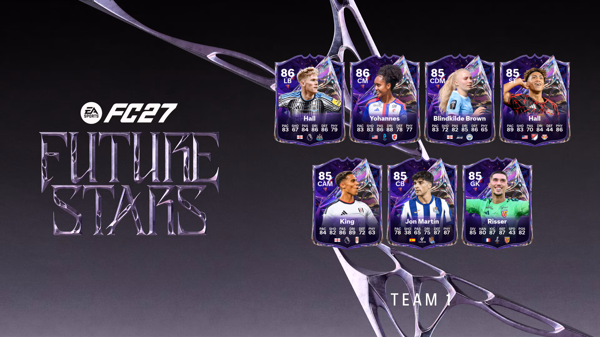 FC 27 Ultimate Team Future Stars kartları: Lewis Hall, Jon Martín, Robin Risser ve diğerleri