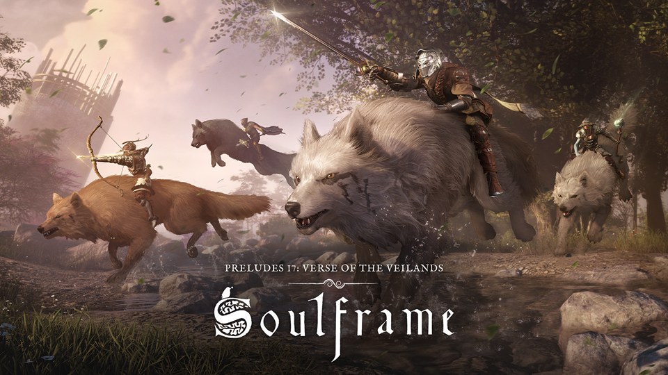 Soulframe Verse of the Veilands görselinde kurt binek süren bir karakter