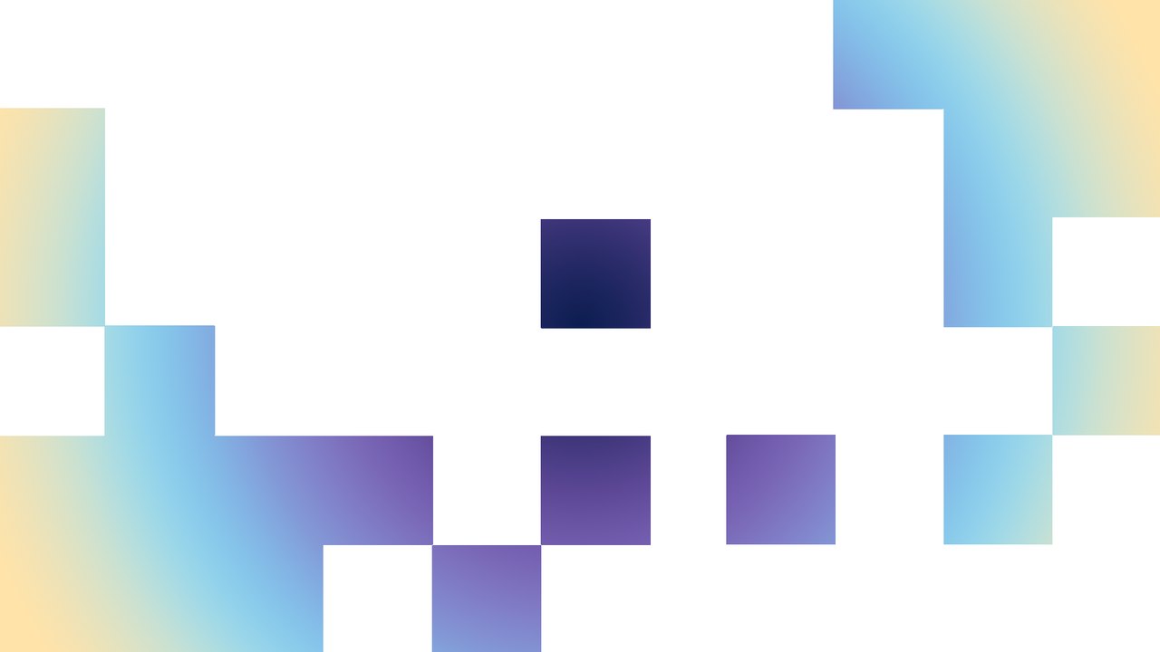 Official Steam Next Fest artwork with a purple, blue and yellow pixel pattern