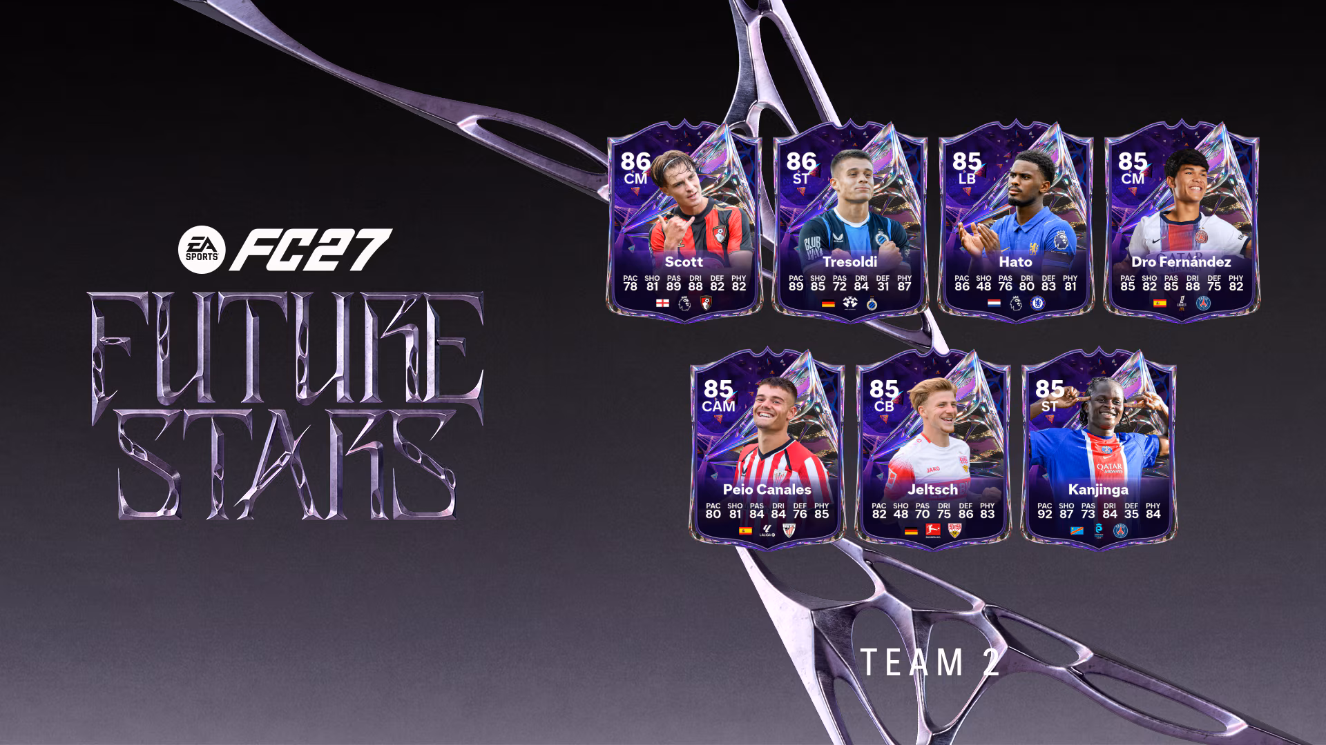 FC 27 Ultimate Team Future Stars kartları: Tresoldi, Hato, Jeltsch ve diğerleri