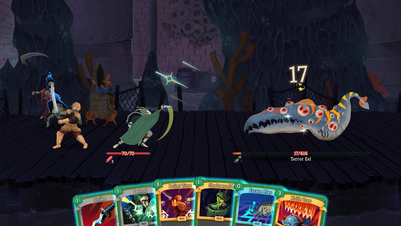 Slay the Spire 2'de kart eli açıkken düşmanlarla sıra tabanlı savaş