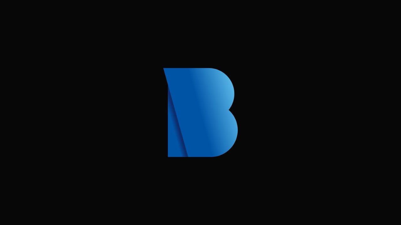 Blue BioWare logo on a black background