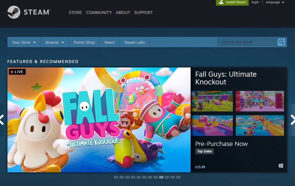 Fall Guys: Ultimate Knockout Steam'de!