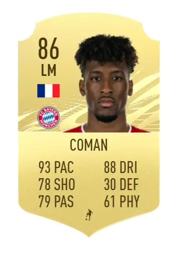 FIFA 22 Kingsley Coman Ultimate Team Bundesliga