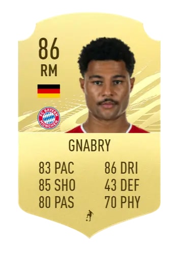 FIFA 22 Serge Gnabry Ultimate Team Bundesliga