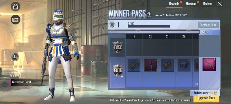 PUBG Mobile Lite Winner Pass Gümüş Kıyafet