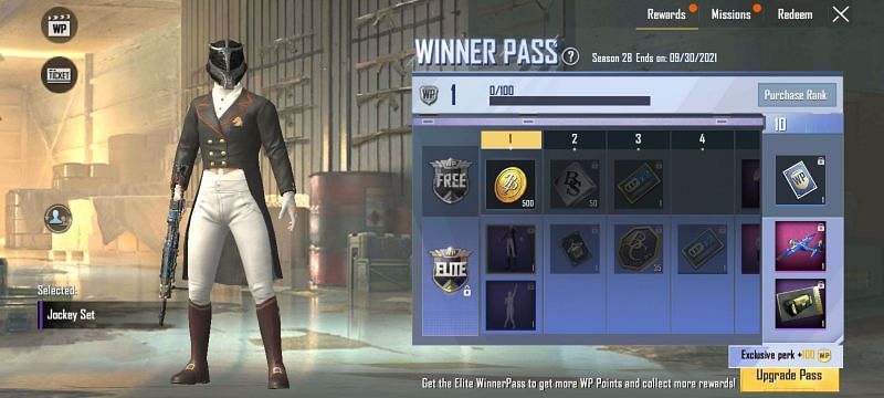 PUBG Mobile Lite Winner Pass Jokey Seti