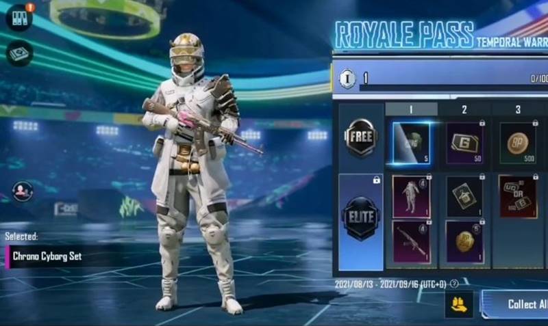 PUBG Mobile 23. Sezon Royale Pass: Chrono Cyborg Seti