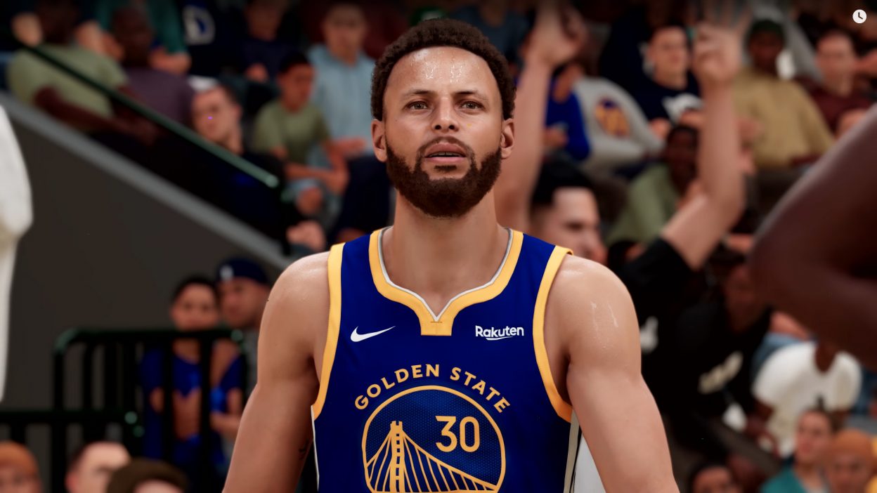 NBA 2K22 Uzaktan basket atmak Stephen Curry