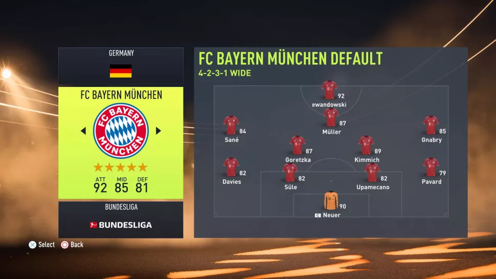 FIFA 22 En İyi Takımlar Listesi: Bayern Münih