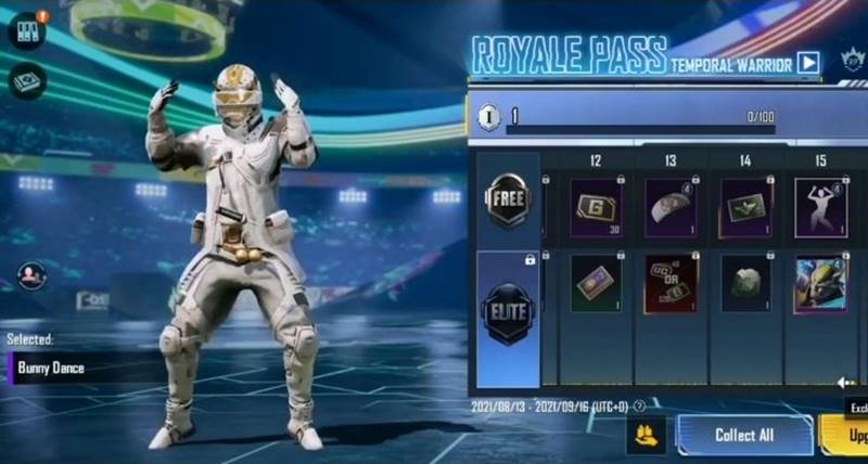 PUBG Mobile 23. Sezon Royale Pass: Chrono Cyborg Tavşan Dansı