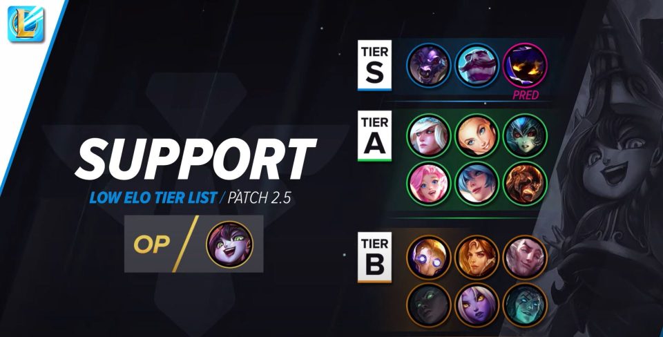 Wild Rift 2.5 Support Tier List