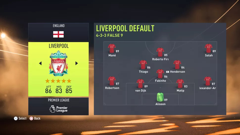 FIFA 22 En İyi Takımlar Listesi: Liverpool