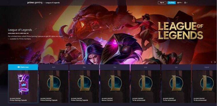 LoL Prime Gaming Mart Ayı Ödülü Geldi!