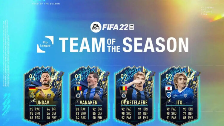 FIFA 22 Belçika Pro League TOTS Oyuncu Kadrosu