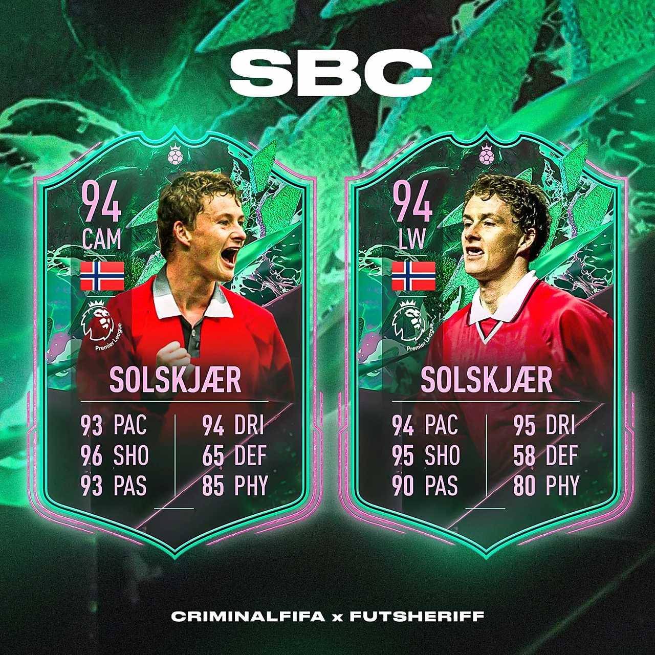 FIFA 22 Ole Gunnar Solksjaer Shapeshifters SBC Kartı