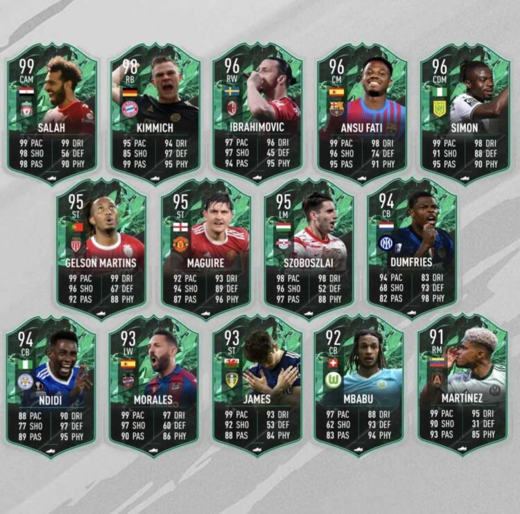 FIFA 22 Shapeshifters Takım 3 Oyuncu Tahminleri