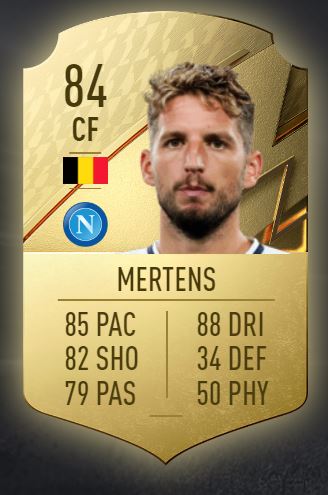 Dries Mertens FIFA 22 Kartı