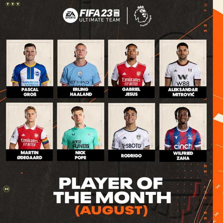 FIFA 23 Premier League Ağustos POTM Adayları