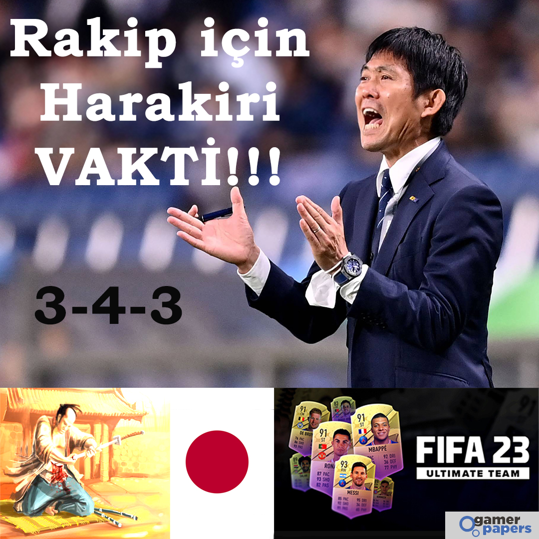 FIFA 23 Ultimate Team 343 Japonya Taktiği ve Takım Oyuncu Talimatları!