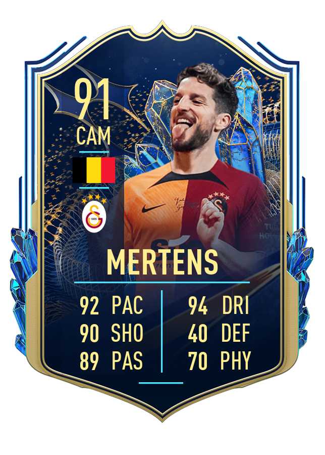FIFA 23 Süper Lig TOTS Oyuncuları Dries Mertens