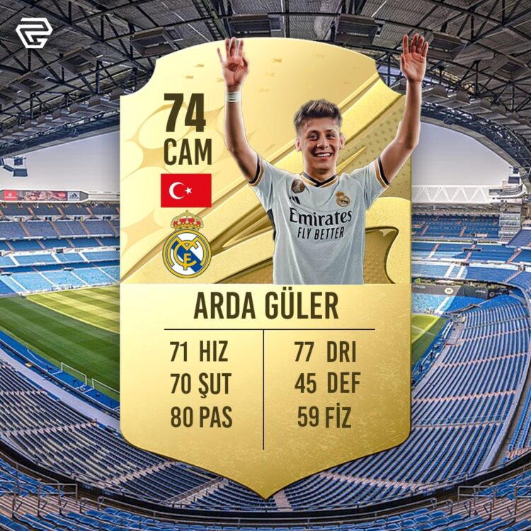 FC 24 Arda Güler Ultimate Team Kartının Reytingi Kaç Olacak?