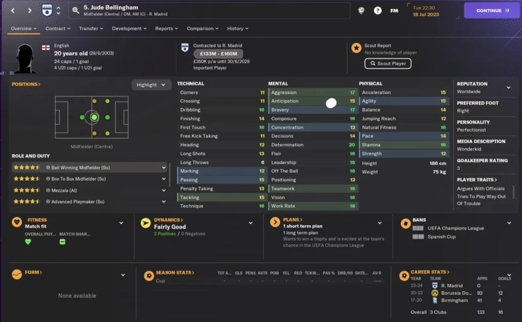 FM24 En İyi Genç Yetenek Jude Bellingham