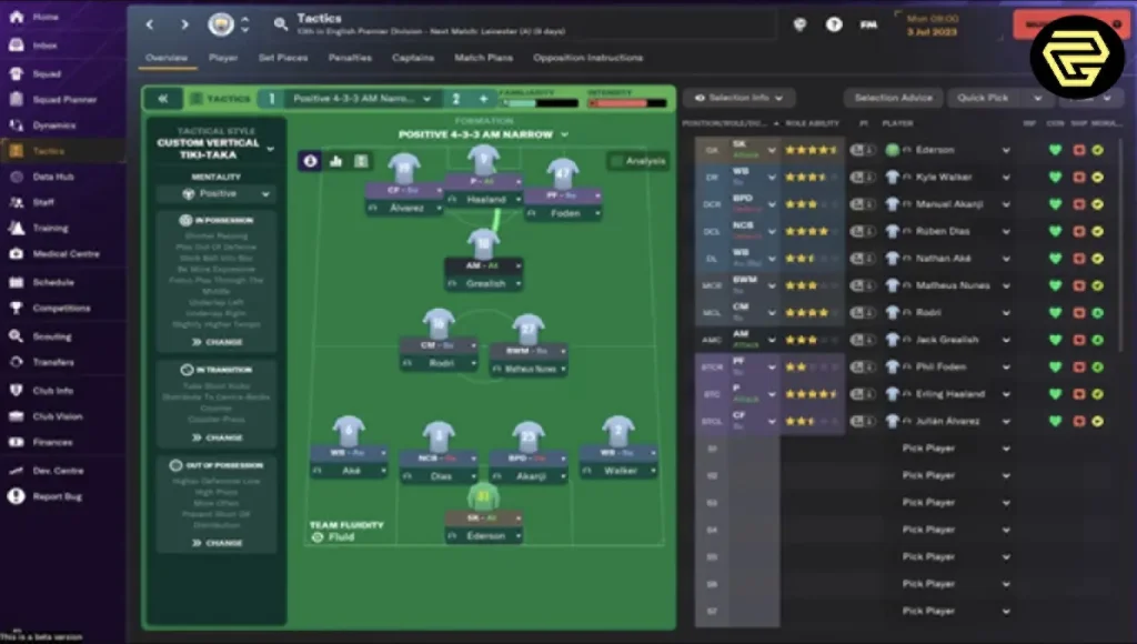 Football Manager 2024 Dar 4-3-3