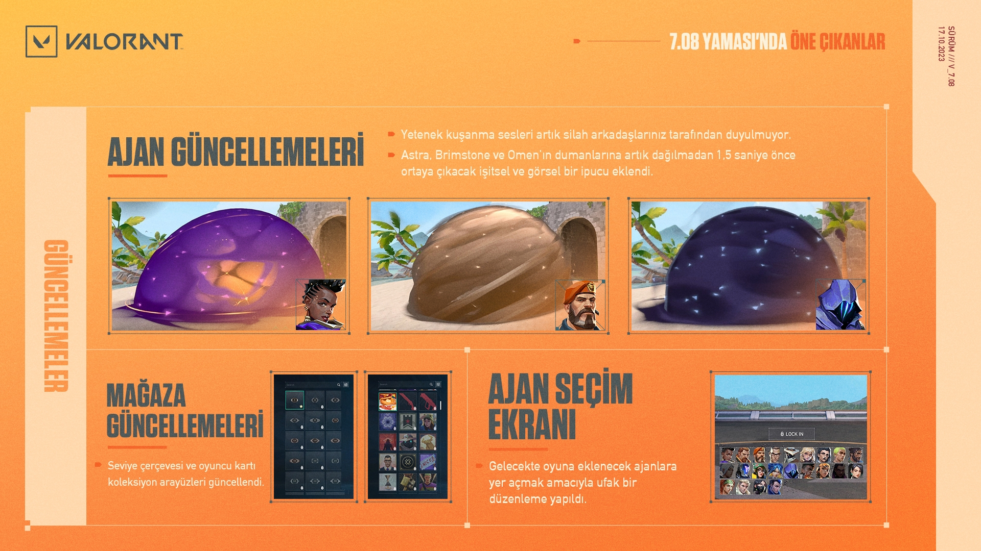 VALORANT 7.08 Yama Notları