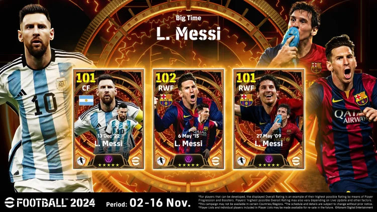 Lionel Messi Efootball 2024 İçerikleri