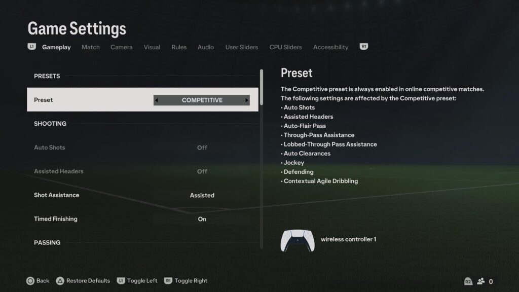 EA FC 24 Oyun Ayarları 2024