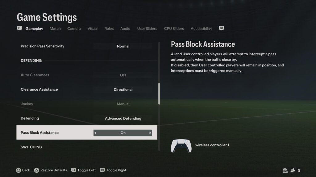 EA FC 24 Pas Ayarları Özel