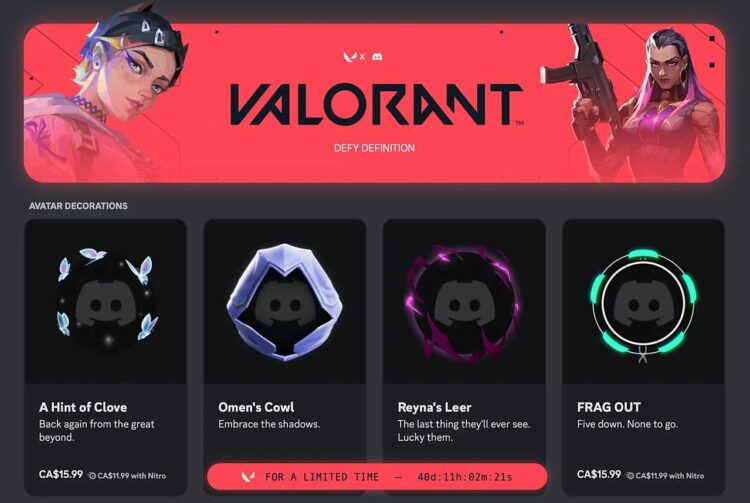 VALORANT X Discord İş Birliği Ödülleri Neler?